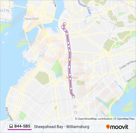 B44-SBS Bus Line Map