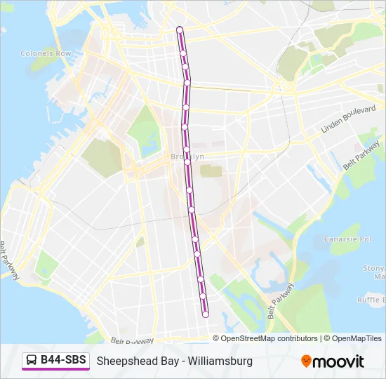 B44-SBS Bus Line Map