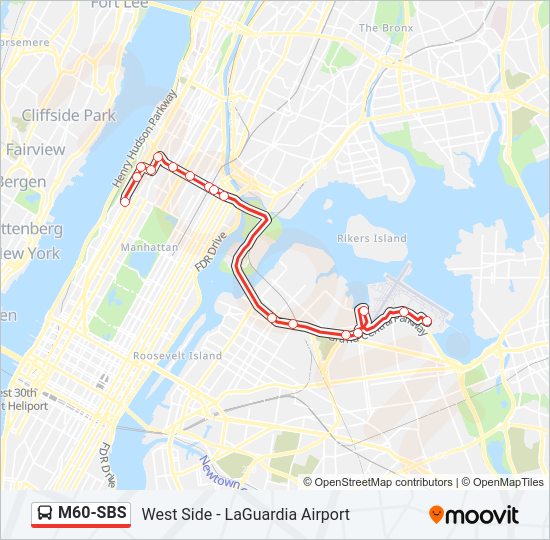 m60sbs Route: Schedules, Stops & Maps - Select Bus West Side Broadway ...