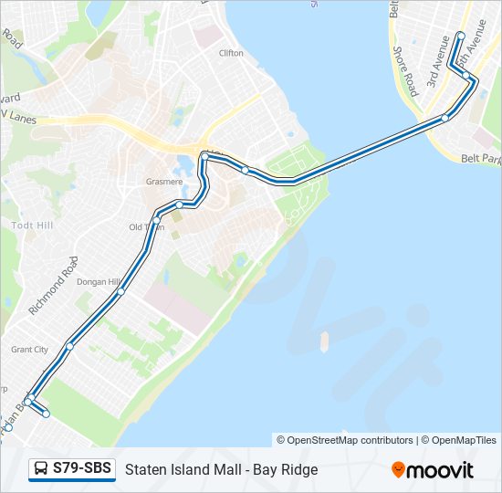 S79-SBS bus Line Map