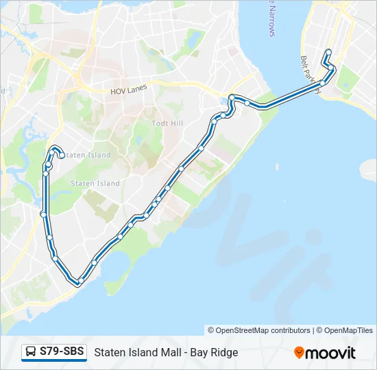 S79-SBS Bus Line Map
