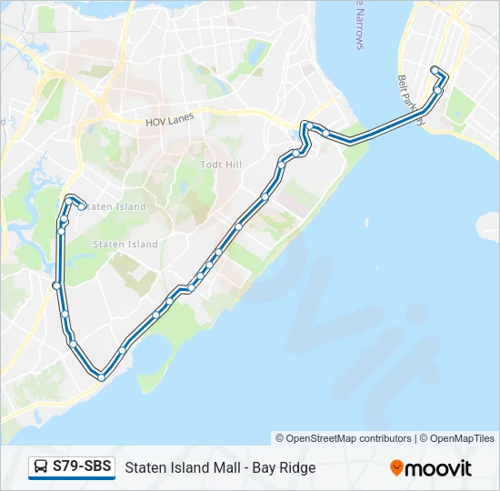 S79-SBS Bus Line Map