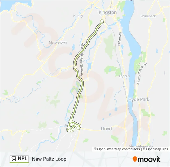 NPL Bus Line Map
