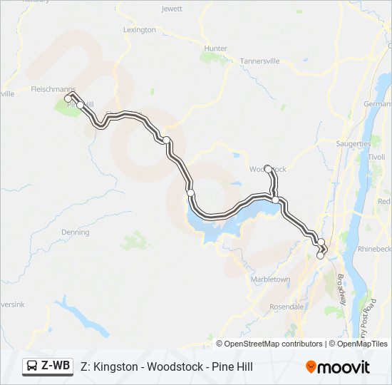 Mapa de Z-WB de autobús