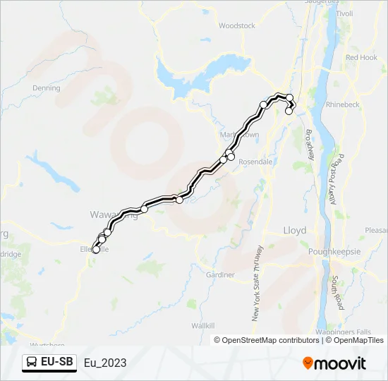 EU-SB Bus Line Map
