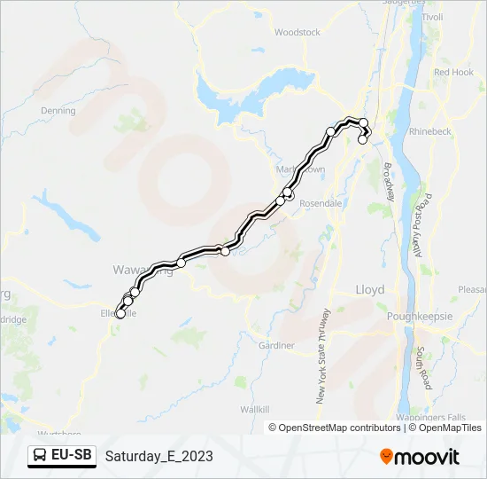 EU-SB Bus Line Map
