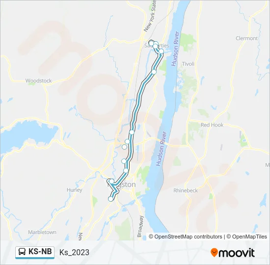 KS-NB Bus Line Map
