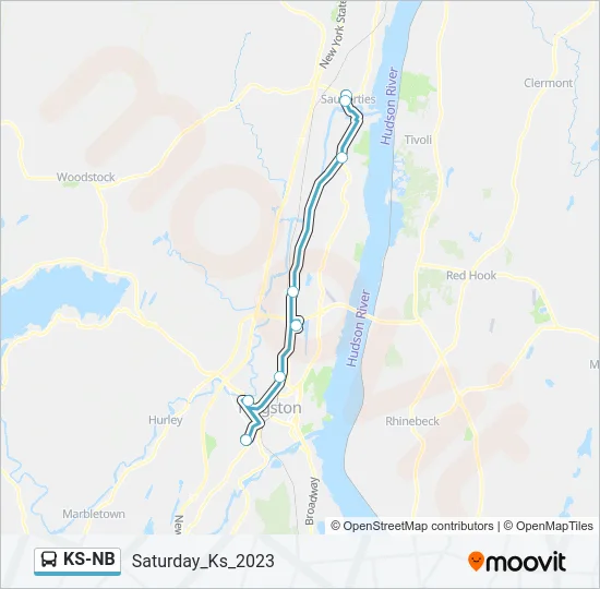 KS-NB Bus Line Map