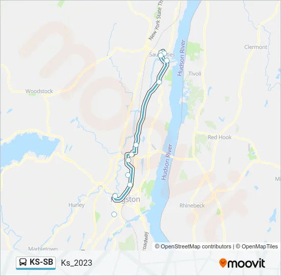 KS-SB Bus Line Map