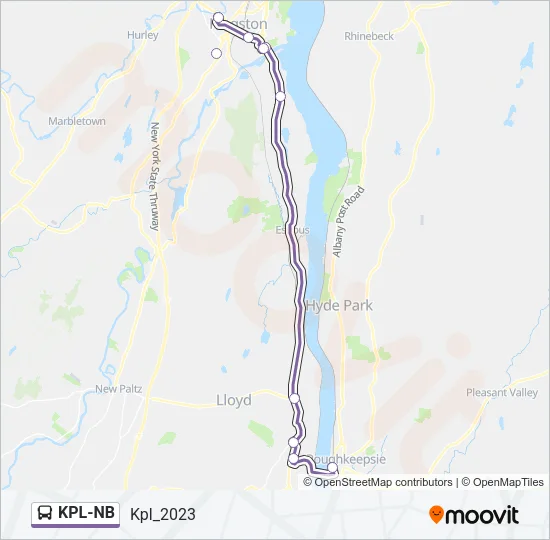 KPL-NB Bus Line Map