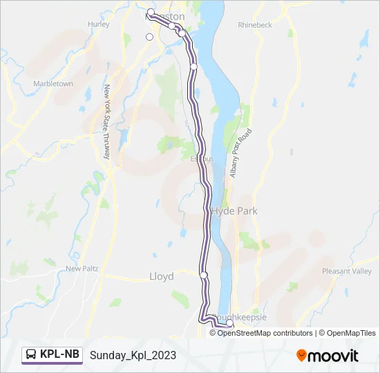 KPL-NB Bus Line Map