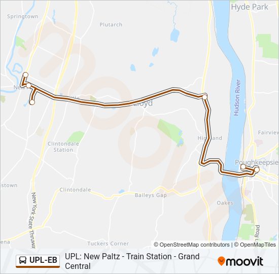 UPL-EB Bus Line Map