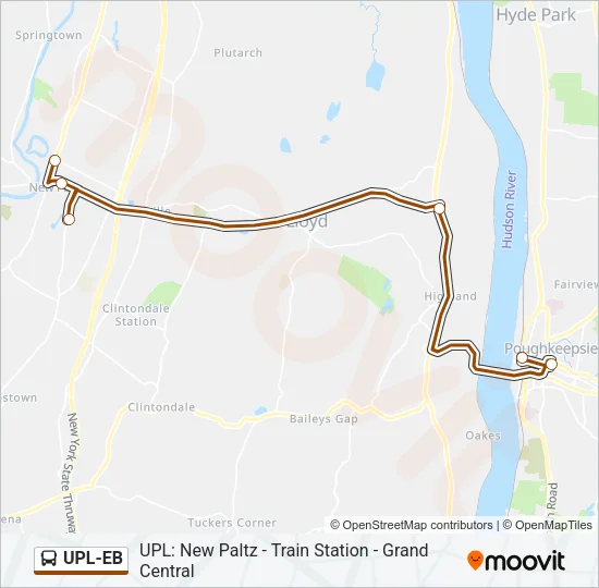 UPL-EB Bus Line Map
