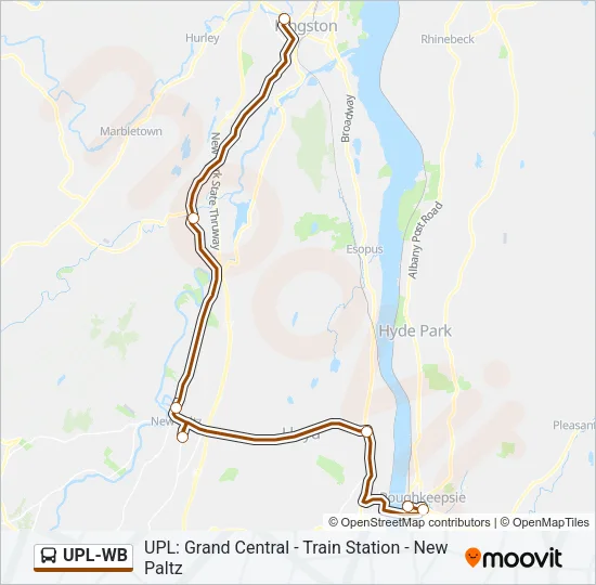 UPL-WB Bus Line Map