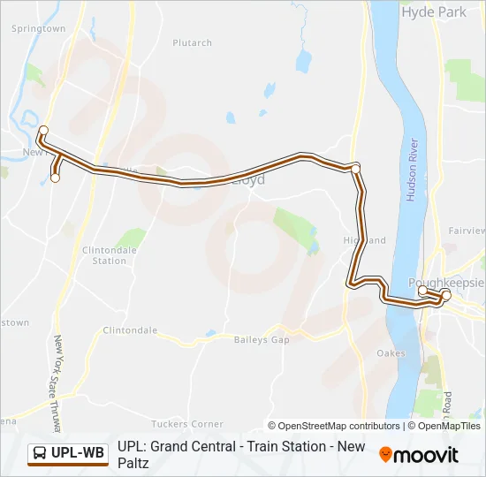 UPL-WB Bus Line Map