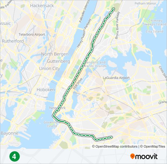 4 subway Line Map