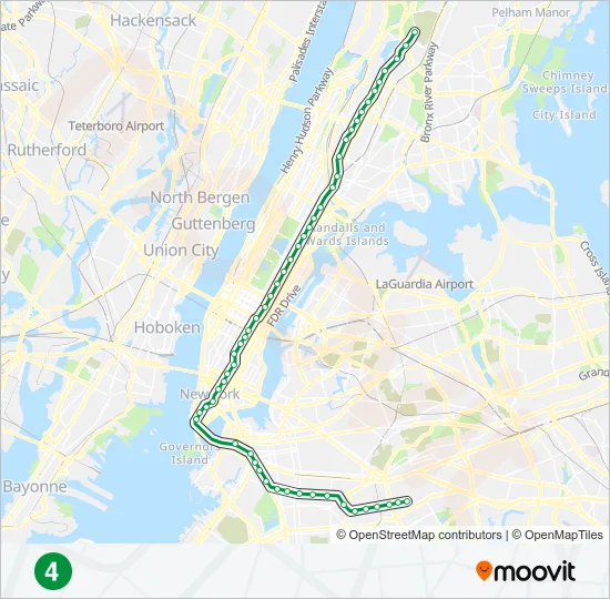 4 Subway Line Map