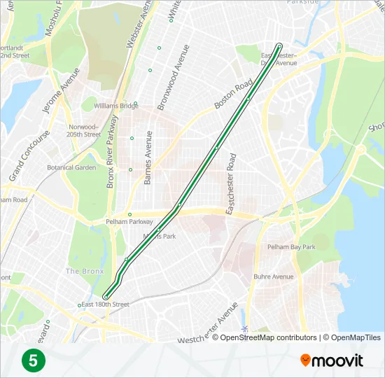 5 Subway Line Map