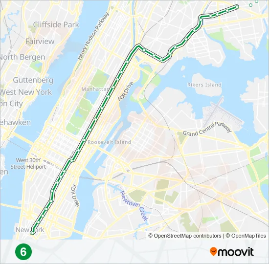 6 Subway Line Map