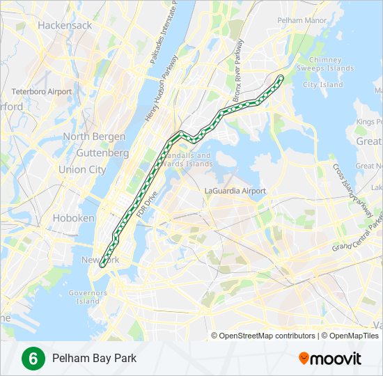 6 subway Line Map