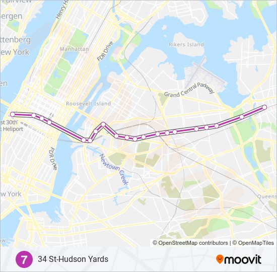 7 Route: Schedules, Stops & Maps - Manhattan (Updated)
