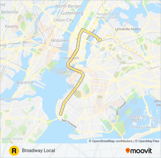 R Train Stops Map R Route: Schedules, Stops & Maps - Uptown & Queens (Updated)