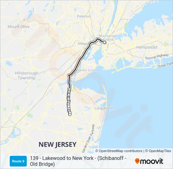 139 Bus Line Map