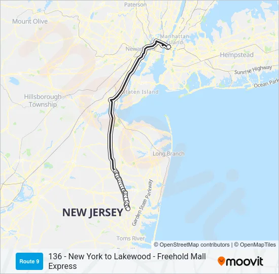 139 Bus Line Map