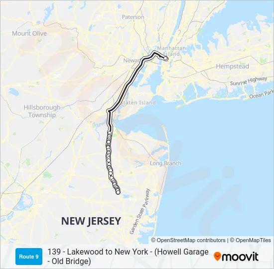 139 Bus Line Map