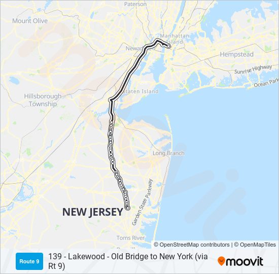 139 bus Line Map