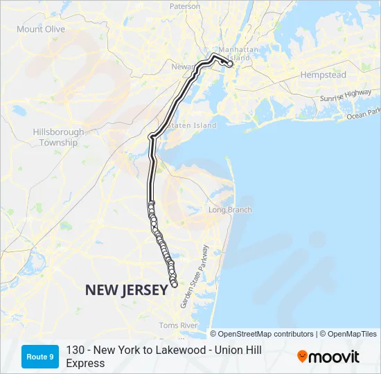 139 Bus Line Map
