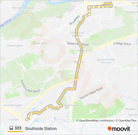 323 Bus Line Map