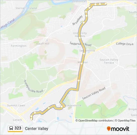 323 Bus Line Map