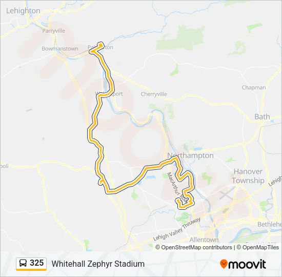 325 Bus Line Map