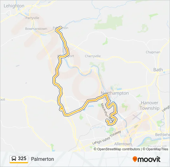 325 Bus Line Map