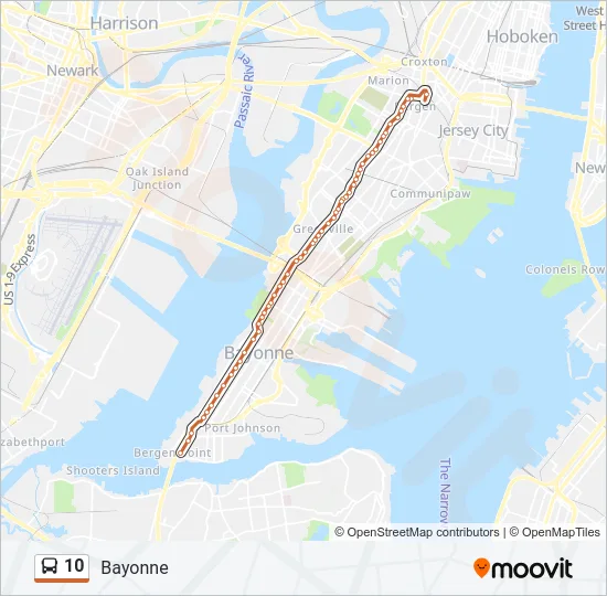10 Bus Line Map