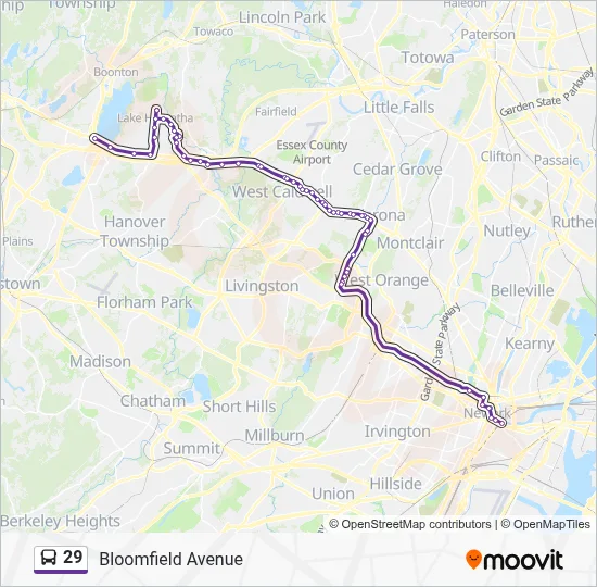 29 Route: Schedules, Stops & Maps - X Parsippany Express Express