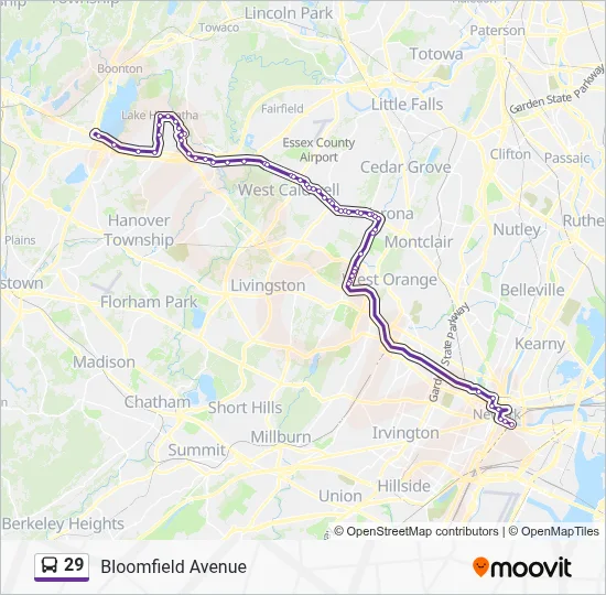 29 Route: Schedules, Stops & Maps - X Express Parsippany (Updated)