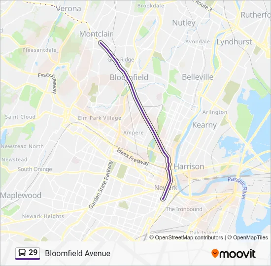 29 Route: Schedules, Stops & Maps - Newark Hill Street (Updated)