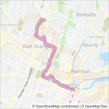 34ルート 34 Route: Schedules, Stops & Maps - 34b Bloomfield (Updated)