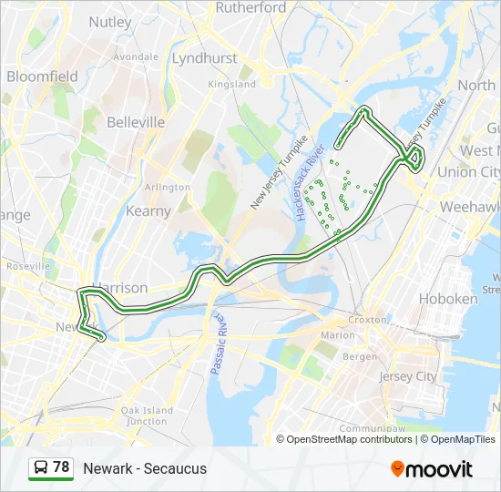 78 Bus Line Map
