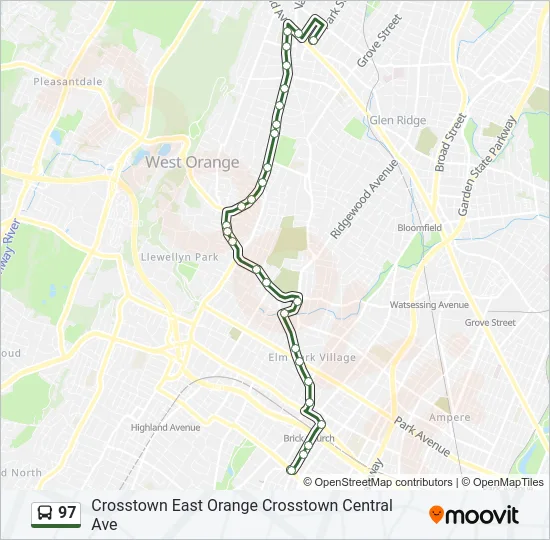 97 Bus Line Map