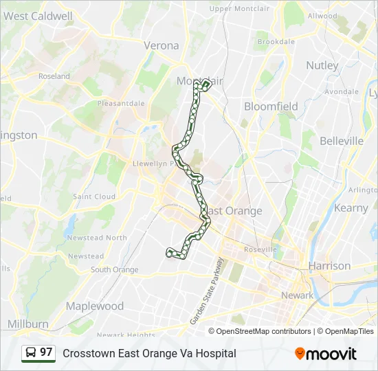 97 Bus Line Map