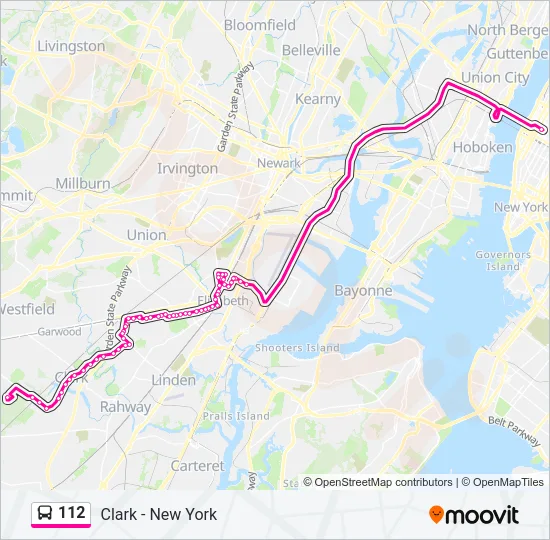 112 Bus Line Map