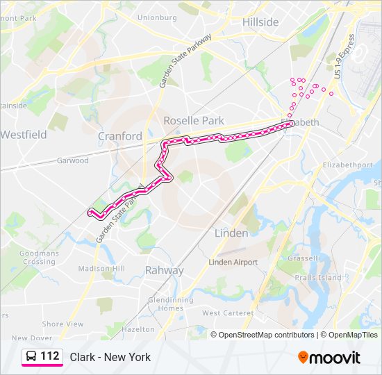 112 Bus Line Map