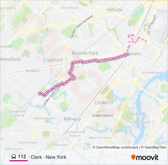 112 Bus Line Map