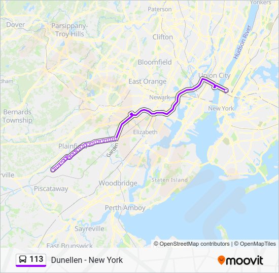 113 Route Schedules, Stops & Maps 113sx Dunellen Express Dunellen