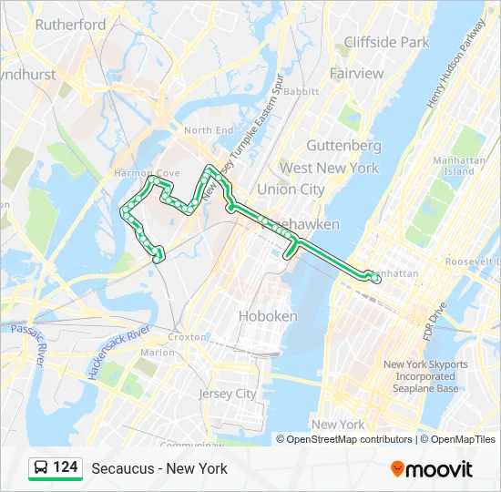 124 Route: Schedules, Stops & Maps - New York Via Union City (Updated)