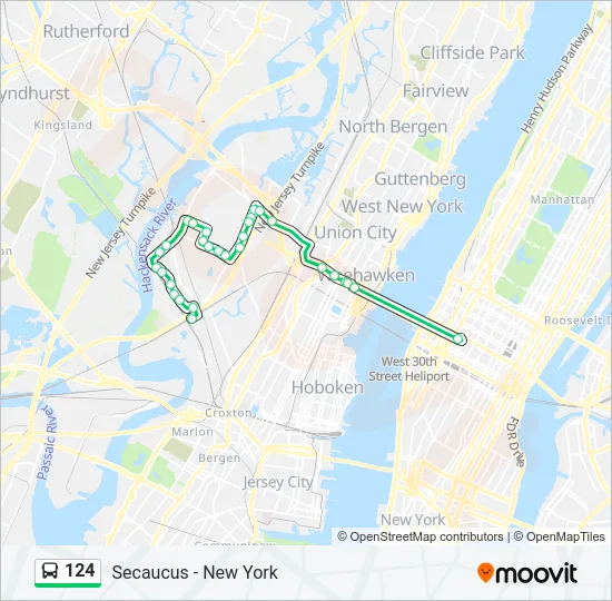 124 Bus Line Map