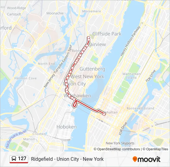 127 Route: Schedules, Stops & Maps - Fairview (Updated)